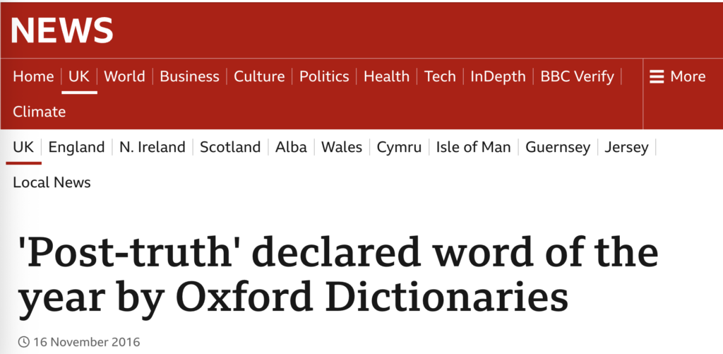 It is NOT a 'post-truth' world screenshot 2026 05 18 at 00.26.38